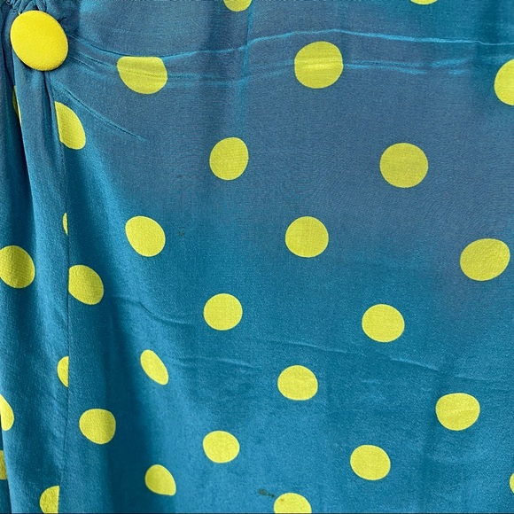 Anthropologie girls from Savoy polka dot silk dress 2 - Picture 6 of 12